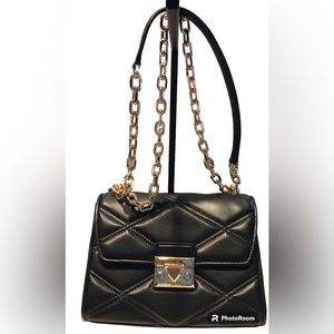 MICHAEL MICHAEL KORS “Serena” Medium Quilted Faux Leather Convertible Bag NWT